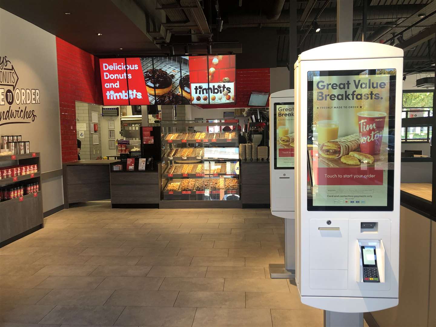 A look inside the new Tim Hortons in Imperial Retail Park, Gravesend, when it opened in October