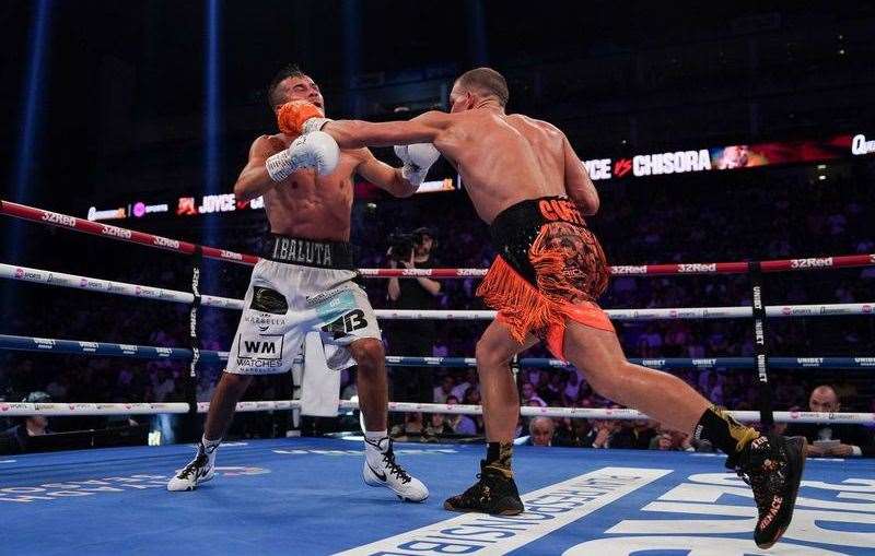 Dennis McCann beat Ionut Baluta to claim the EBU European title Picture: Stephen Dunkley / Queensberry