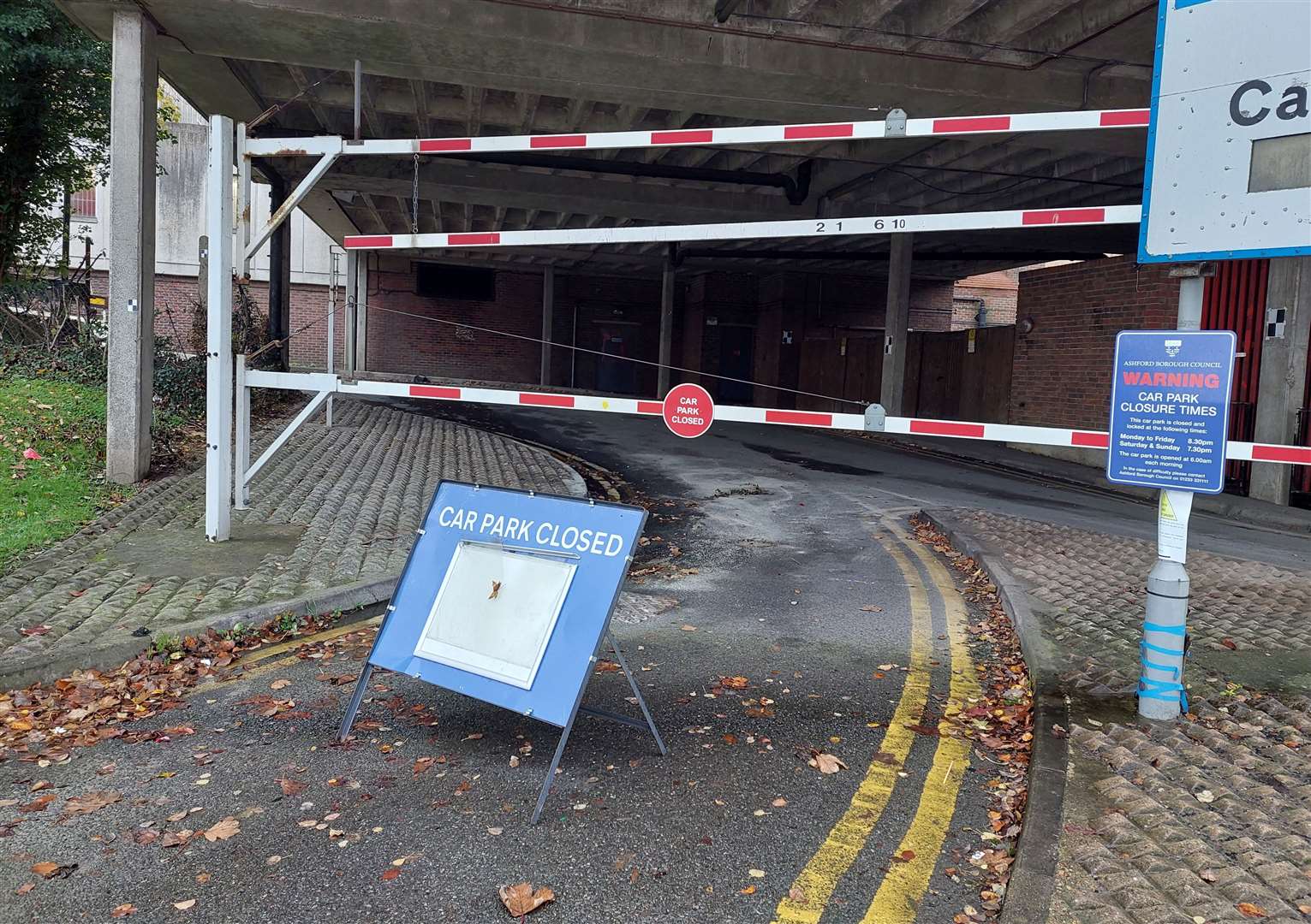 The Edinburgh Road multi-storey car park has been shut off since the summer