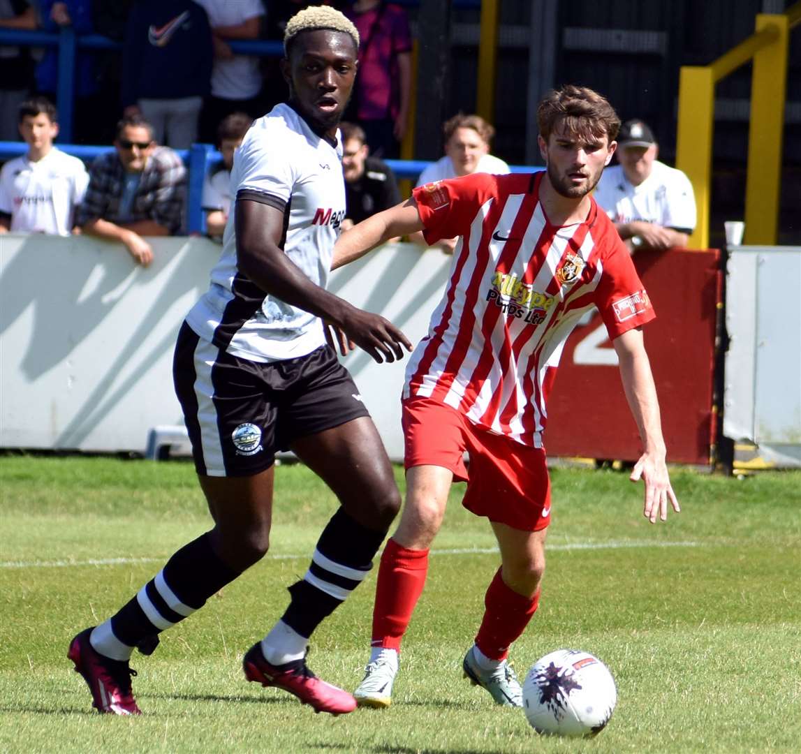 Josh Anifowose – has left Dover for divisional rivals Hampton & Richmond Borough. Picture: Randolph File