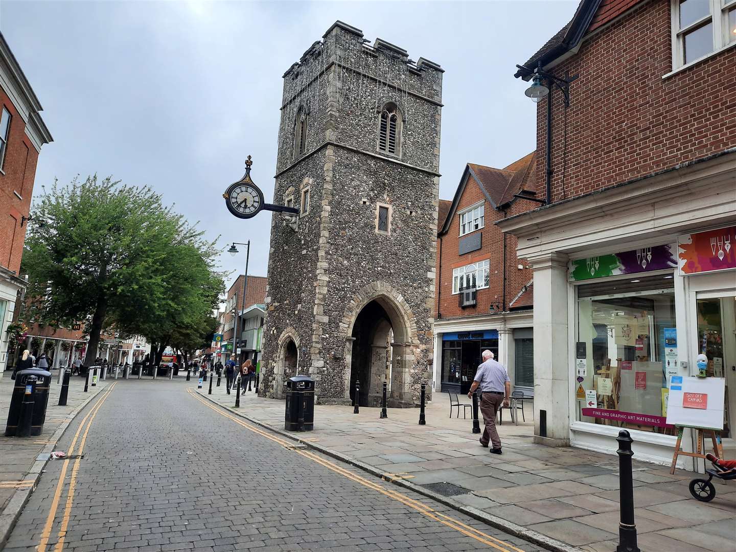 The incident took place in St George's Street, Canterbury