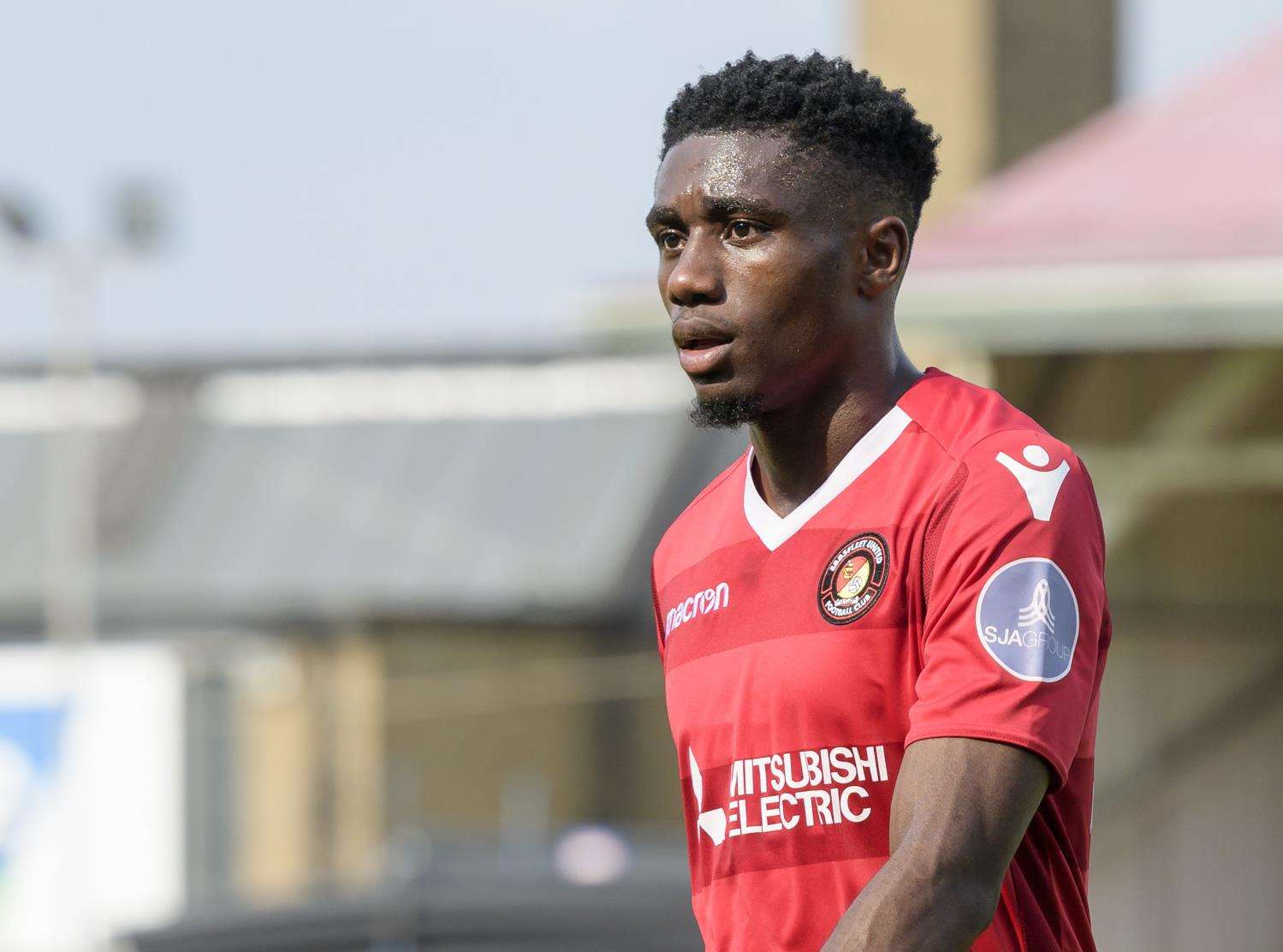 Ebbsfleet striker Darren McQueen Picture: Andy Payton