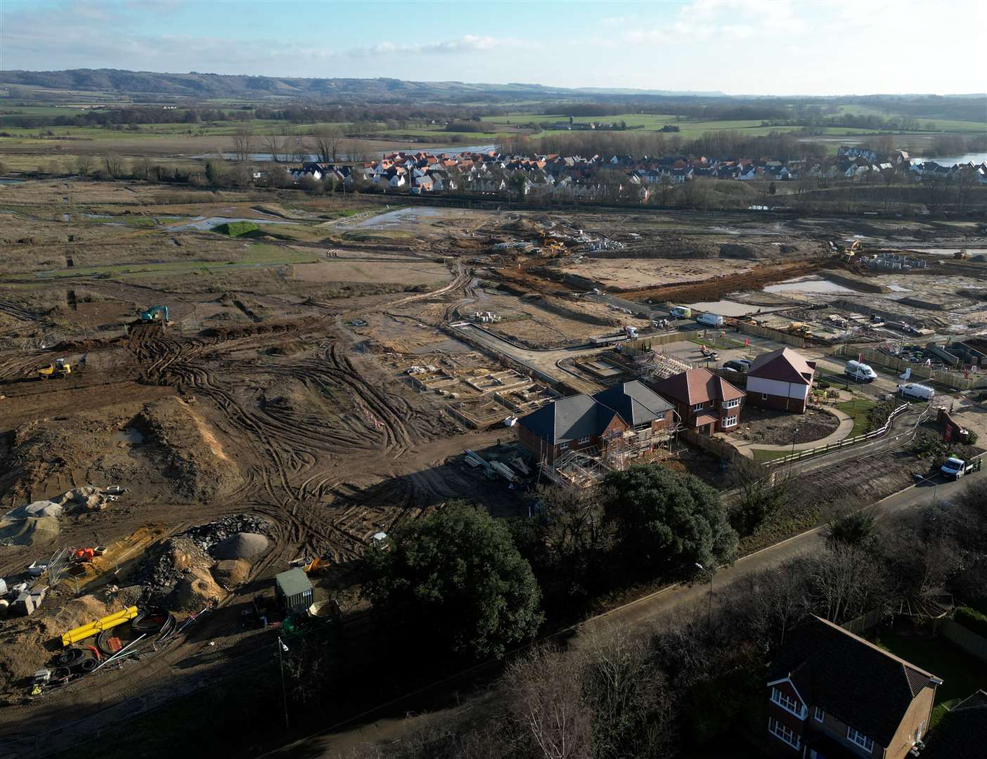 Work started on the ‘Large Burton’ development in early 2023. Picture: Barry Goodwin