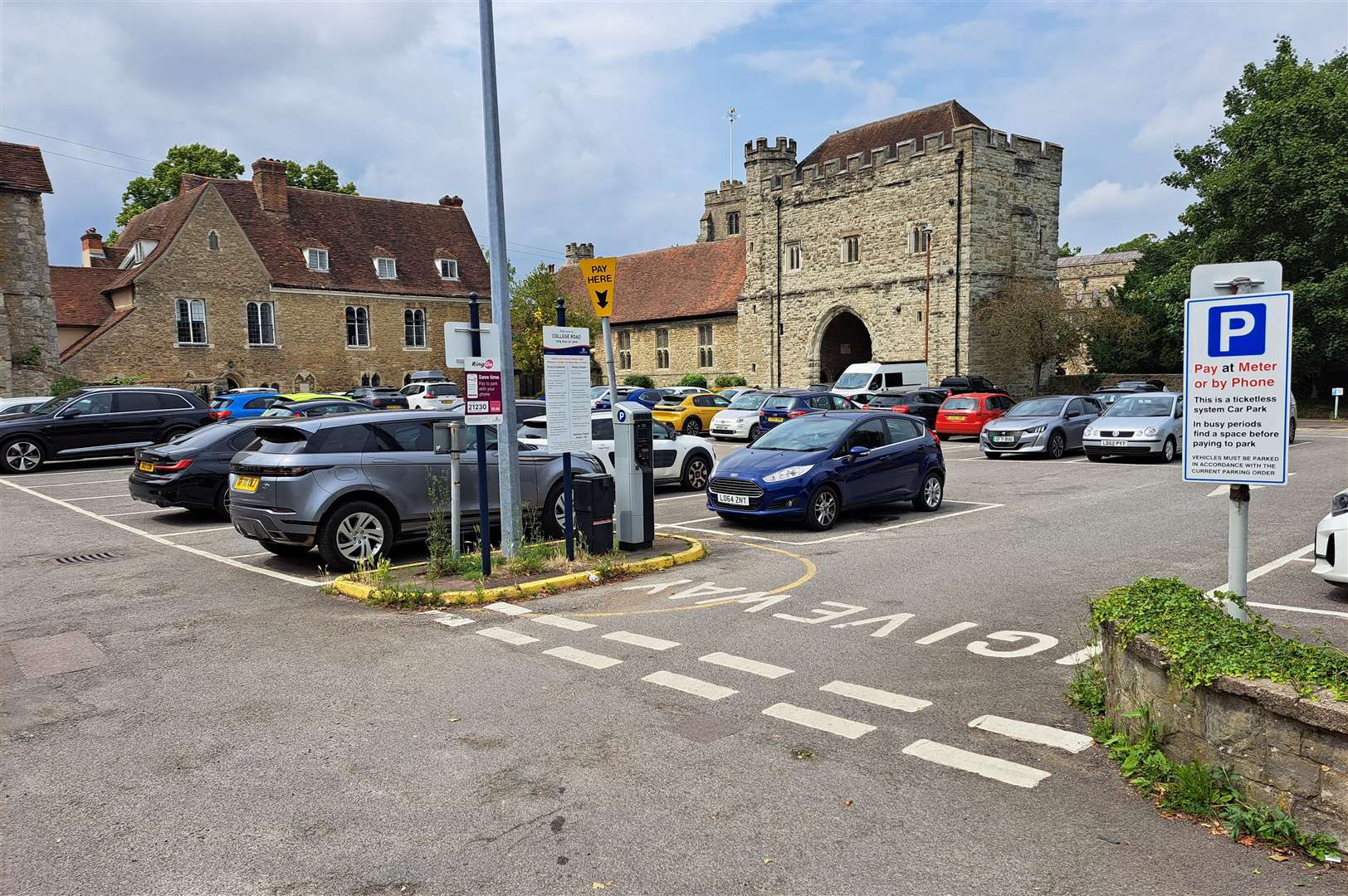 College Road car park in Maidstone where the assault took place