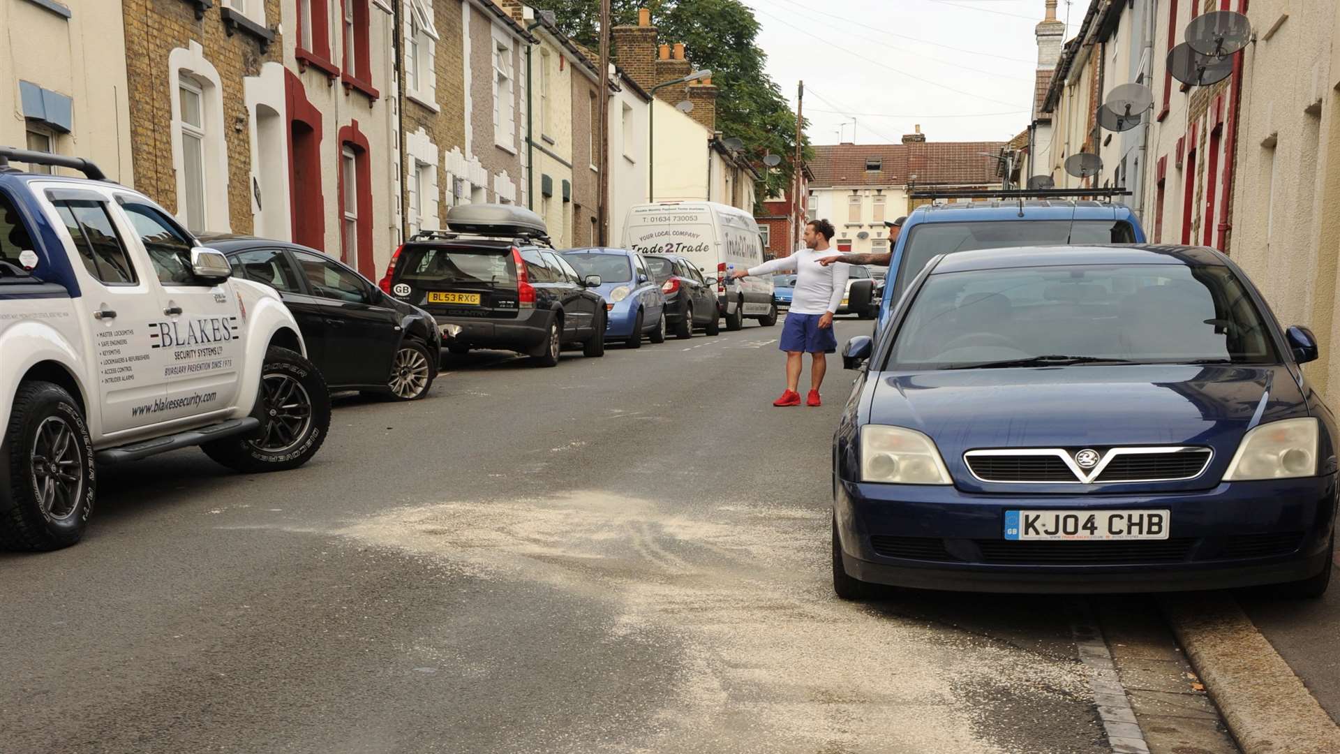 The scene of the accident, in Wykeham Street.