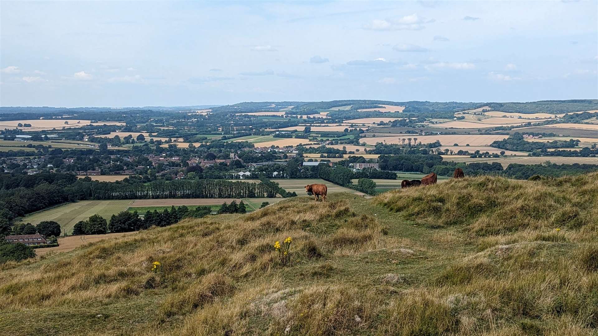 The views from the top of the Wye Crown