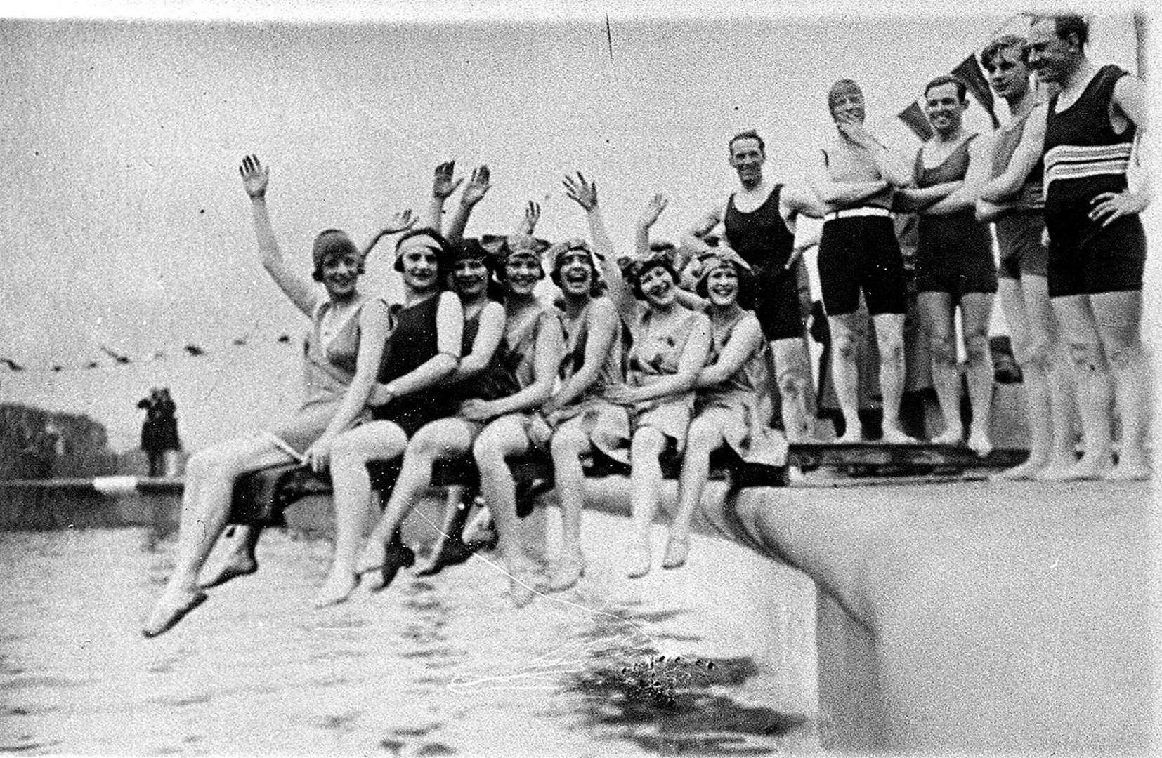 Part of the grand opening of the new Clifton Baths, later Lido, swimming pool in 1927 Picture: Bill Evans