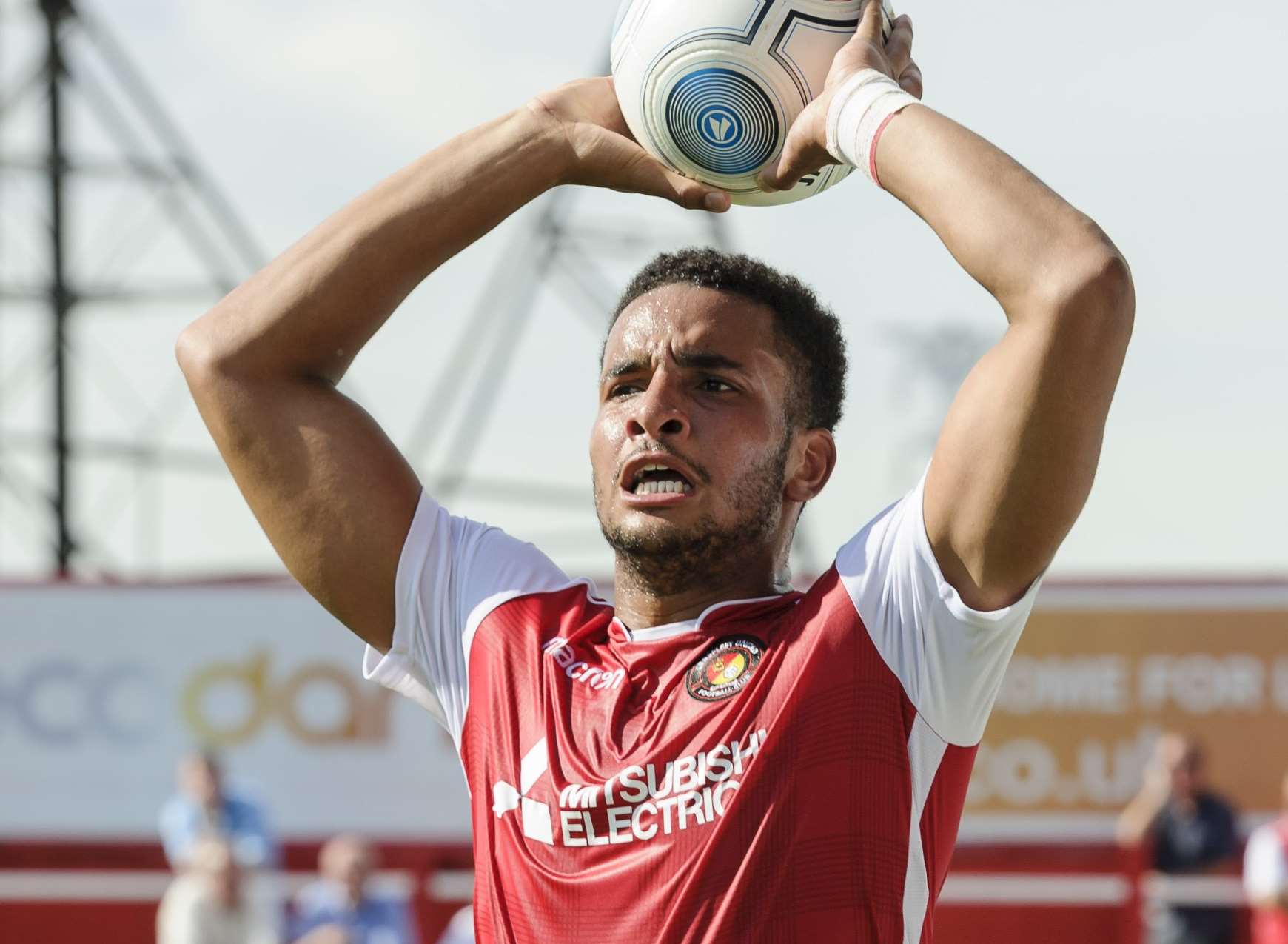 Chris Bush made his Ebbsfleet debut against Gateshead Picture: Andy Payton