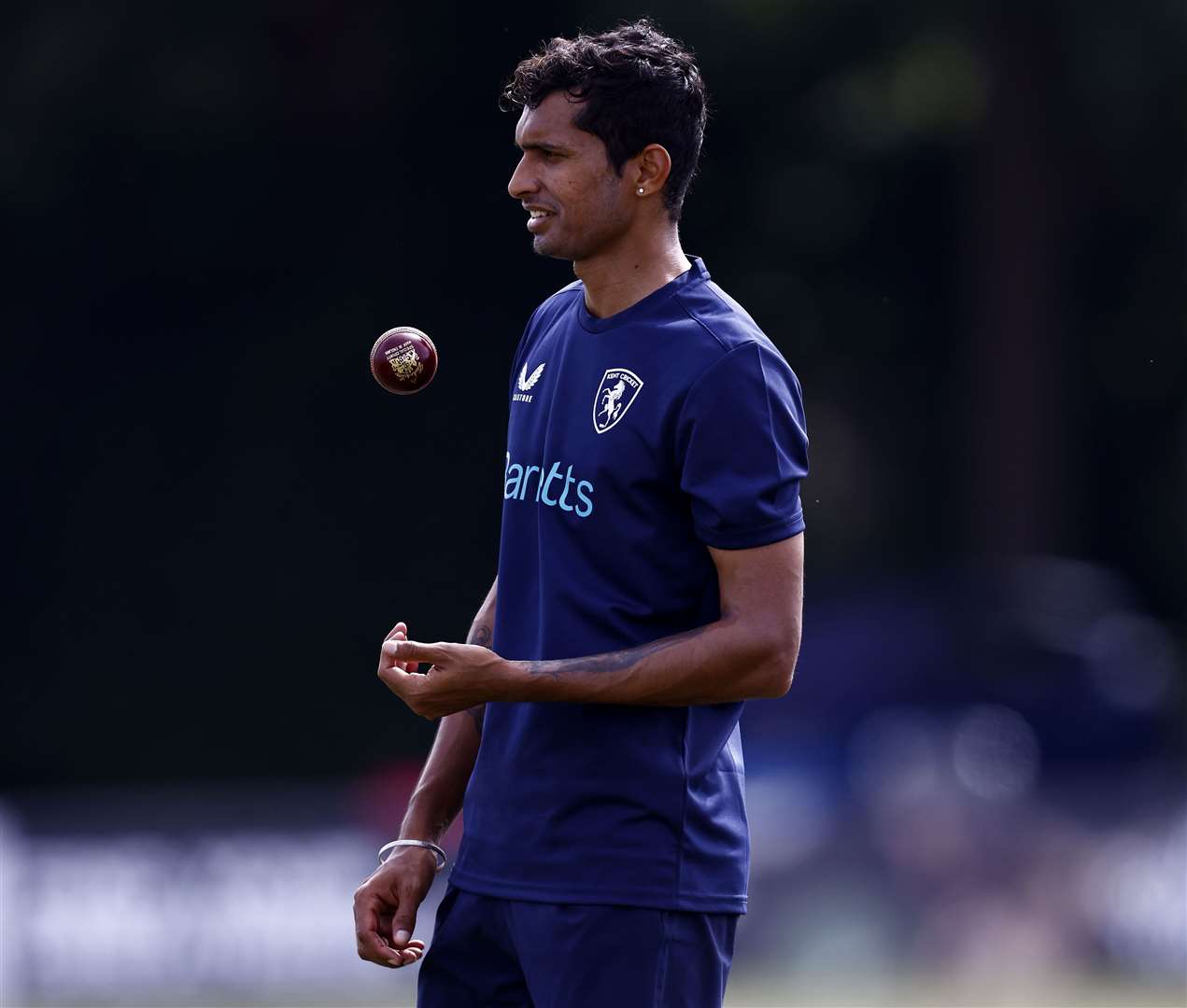 Overseas bowler Navdeep Saini took three wickets on the first day of Kent's game against Lancashire. Picture: Max Flego Photography