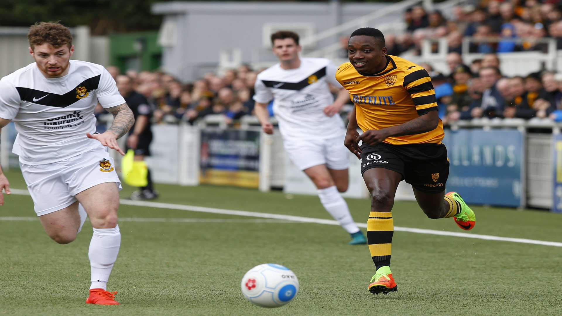 Maidstone forward Jamar Loza Picture: Andy Jones