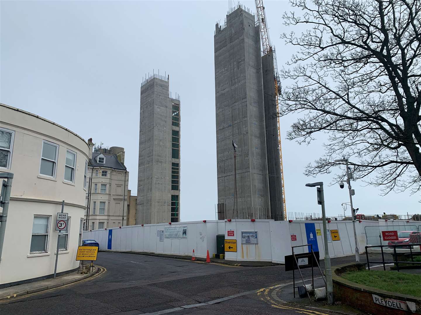 Work is set to resume on the Leas Pavilion in Folkestone next month