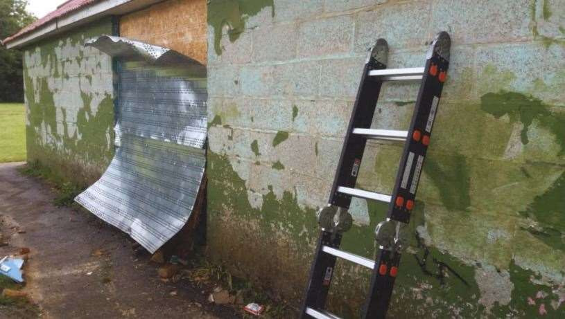 The Birchington Park Pavilion has been a magnet for vandals for several years (12567218)