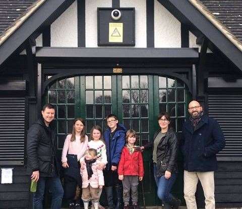 The cleanup team for The Inside which is due to open in December. Left to right: James Parker, Betty Mallows, Beatrice Parker, Fig Mallows, Otto Mallows, Barnaby Parker, Dawn Mallows, Nick Pilton. (22887369)