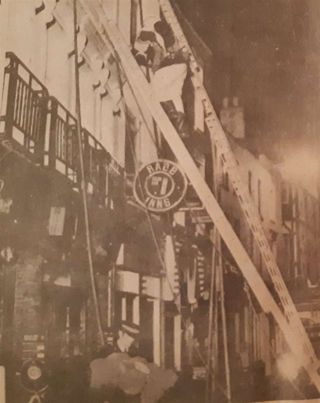 One of newspaper group pictures at the time of the Crypt fire