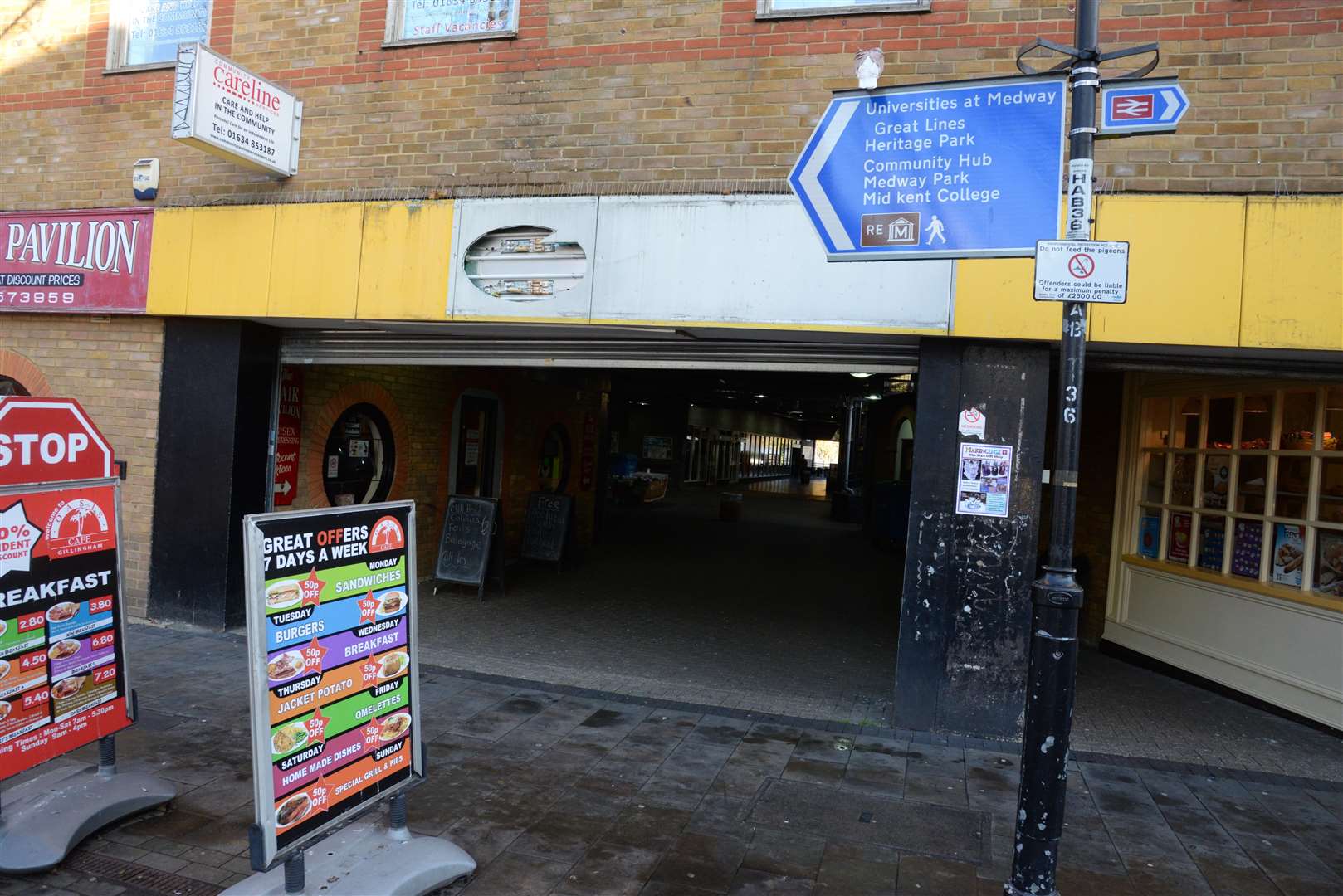 The run down Britton Farm Mall off High Street, Gillingham. Picture: Chris Davey FM5007117 FM5007686 (3015390)