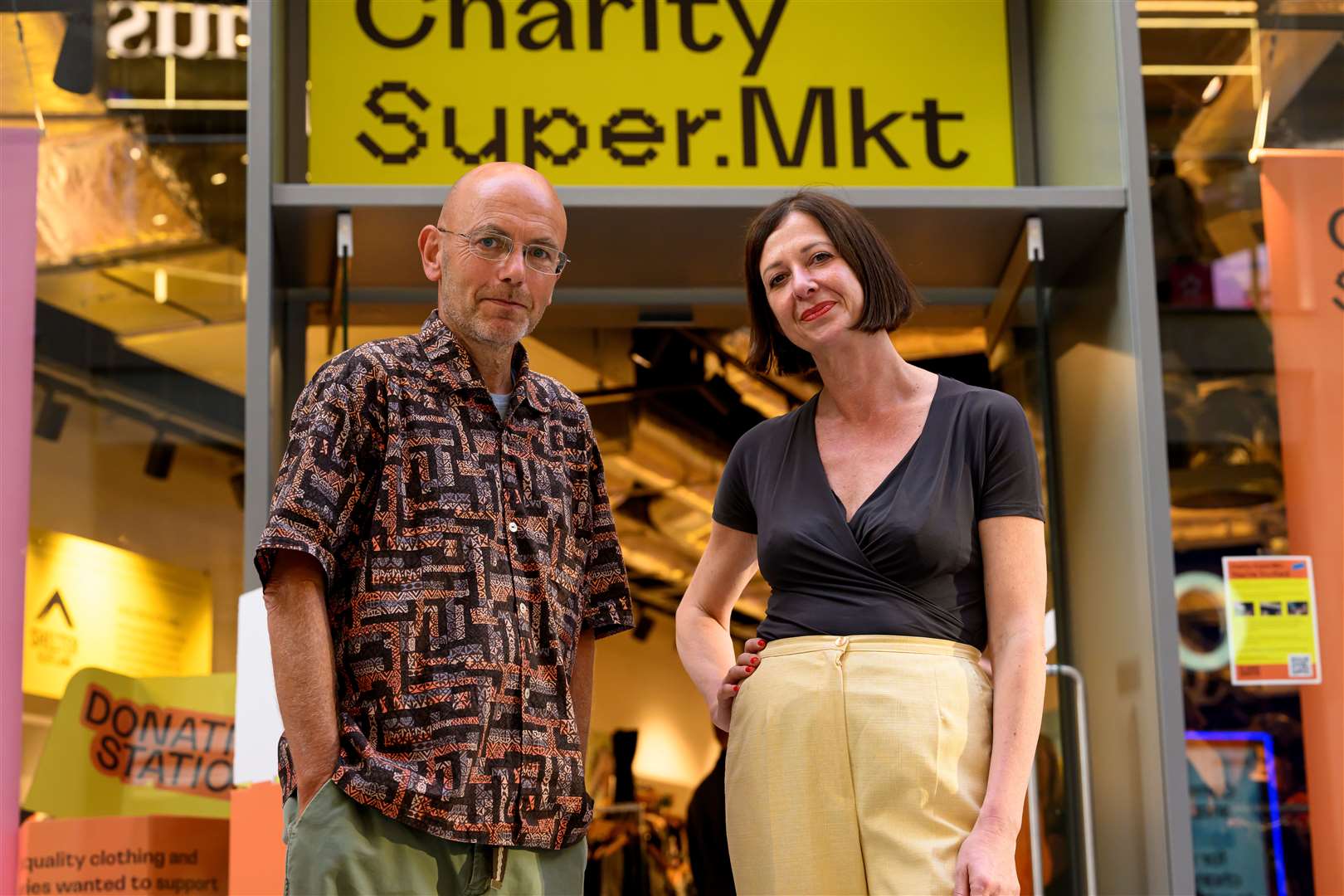 The Charity Super.Mkt was launched by Maria Chenoweth and Wayne Hemingway. Picture: Bluewater