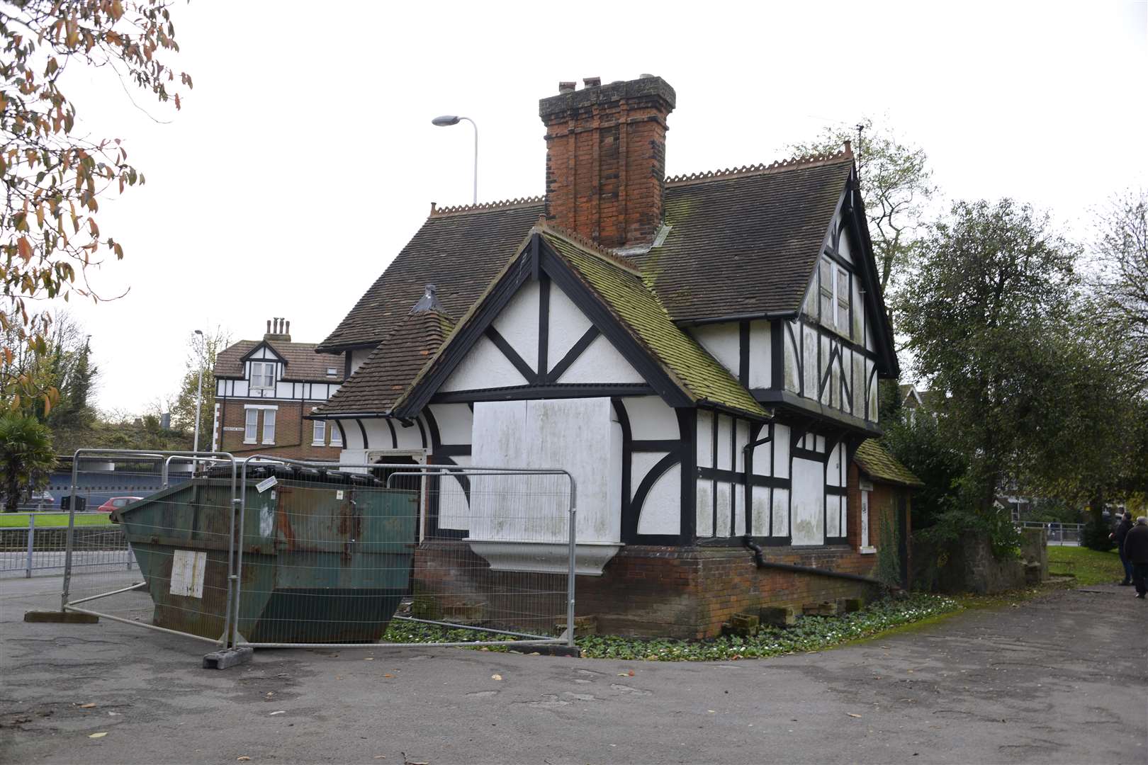 Radnor Park lodge is undergoing refurbishment. Picture: Paul Amos