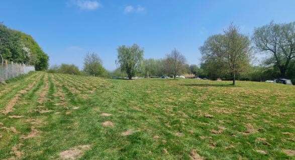 The proposed camping site in Upstreet, near Canterbury