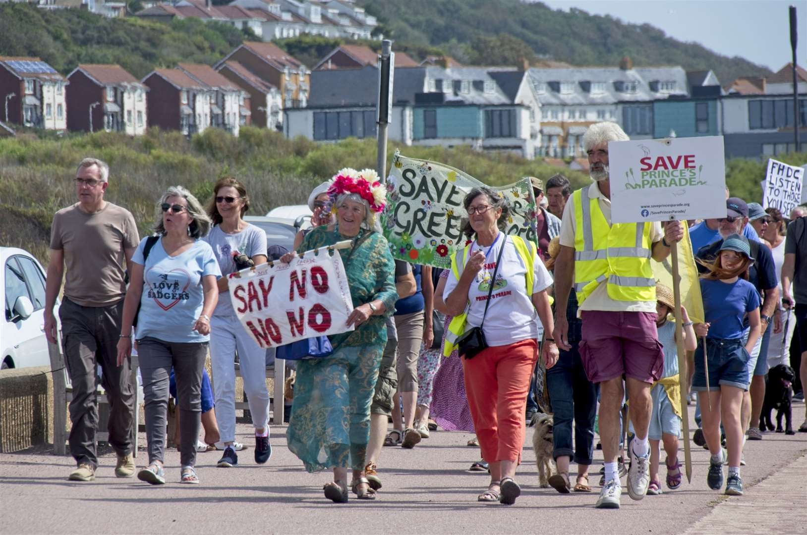 Previous protest at Princes Parade. Photo: James Willmott