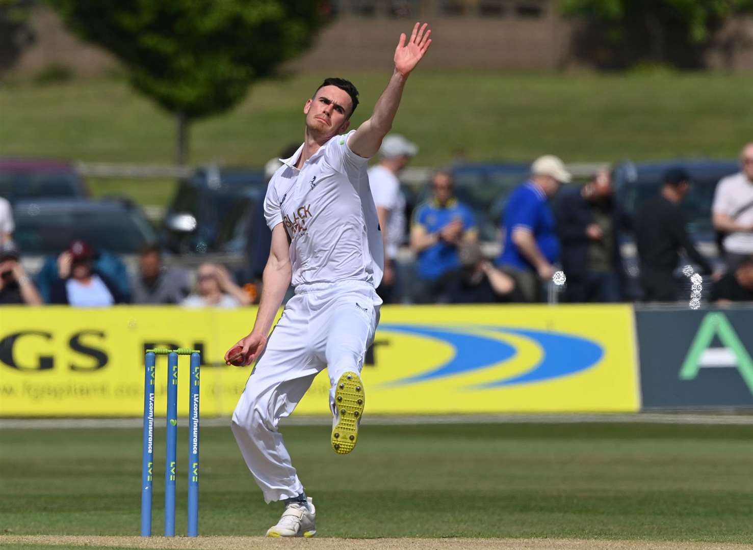 Kent bowler Nathan Gilchrist. Picture: Keith Gillard