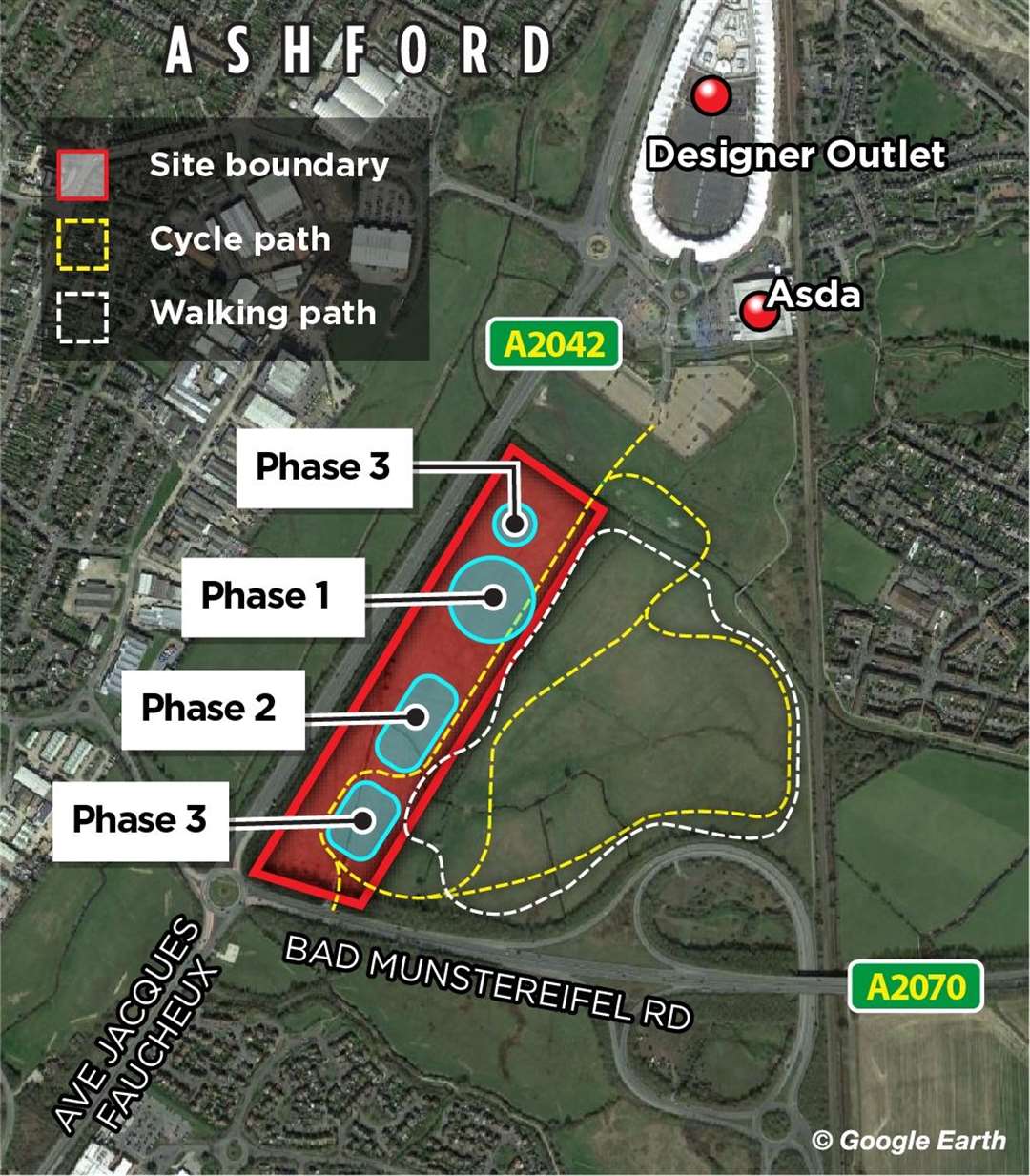 The Brompton factory in Ashford is set to be built in phases