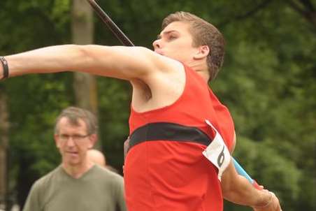 Medway and Maidstone's George Clements was among the winners at Julie Rose Stadium Picture: Steve Crispe