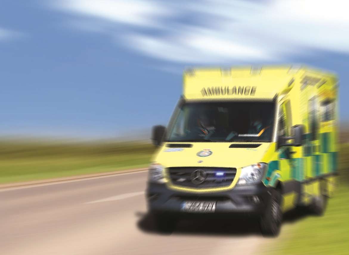 Ambulance staff were sent to the scene. Stock picture