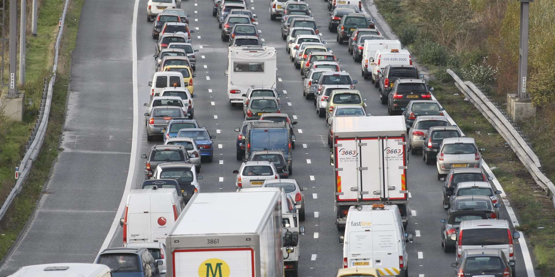 Traffic near the M2 bridge