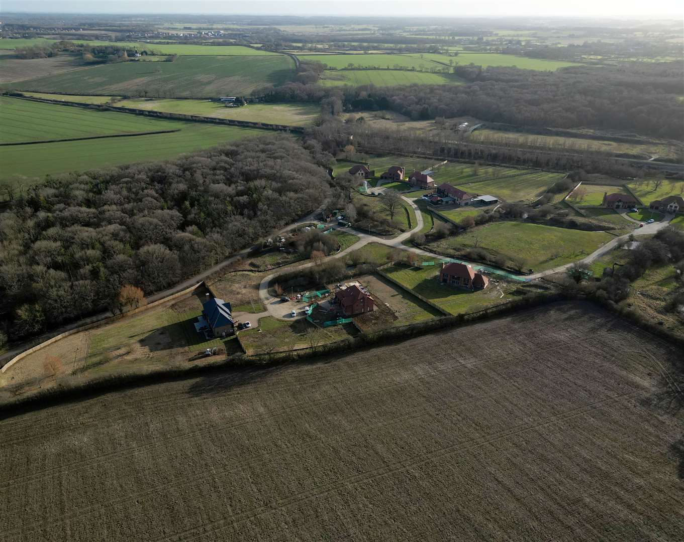 The homes at ‘Bears Green’ are set within 25 acres. Picture: Barry Goodwin