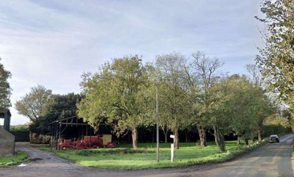 The footpath opens out onto the bend of Shottendane Road, Margate. Picture: Google Maps