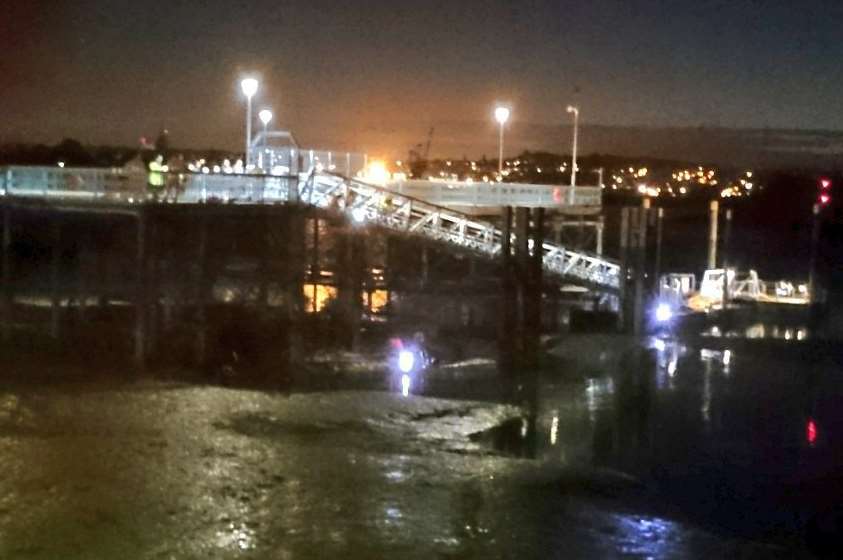 The body was found below Sun Pier