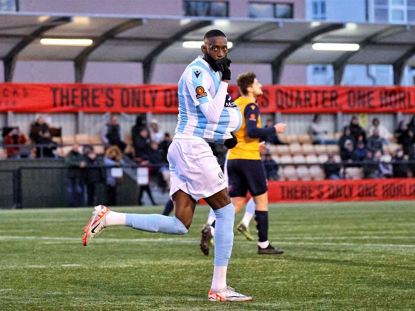 Mo Faal celebrates his equaliser at Slough. Picture: Helen Cooper