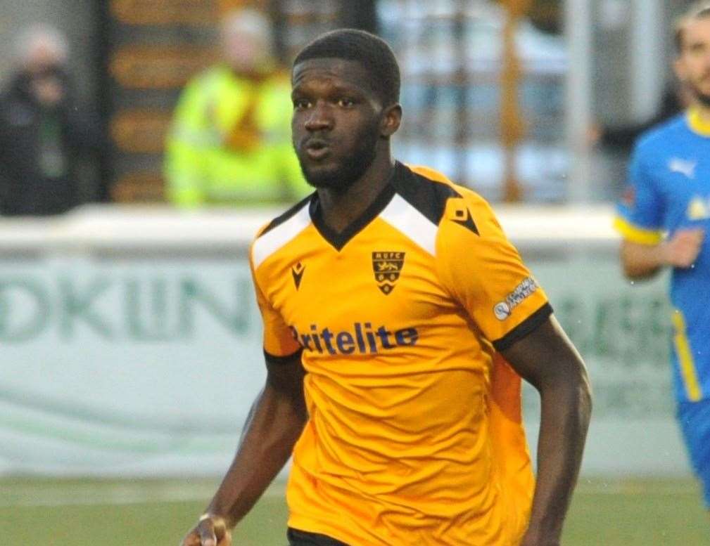 Maidstone United midfielder Saidou Khan Picture: Steve Terrell