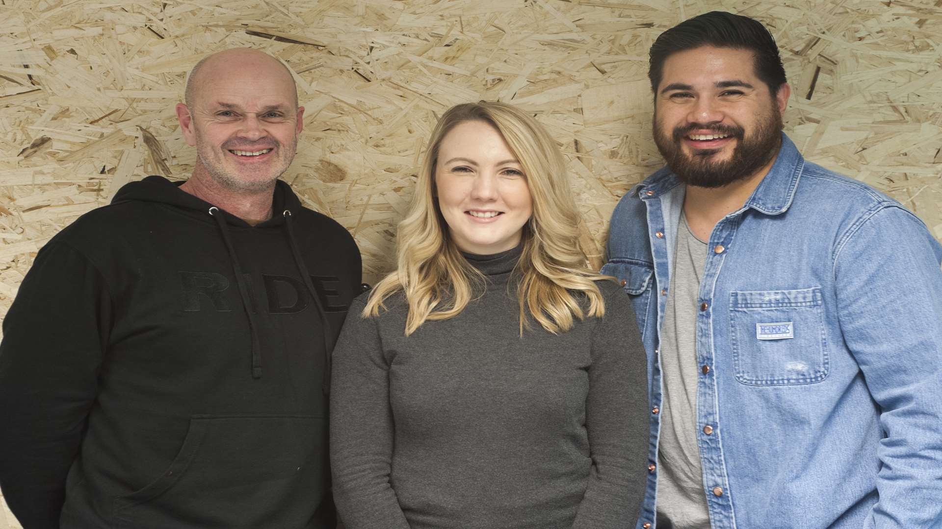 The Hideout director Si Root, left, account director Sarah Bull and creative director John Vingoe