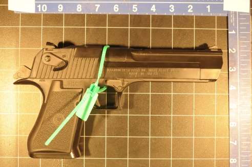 An imitation firearm seized by police. Library image.