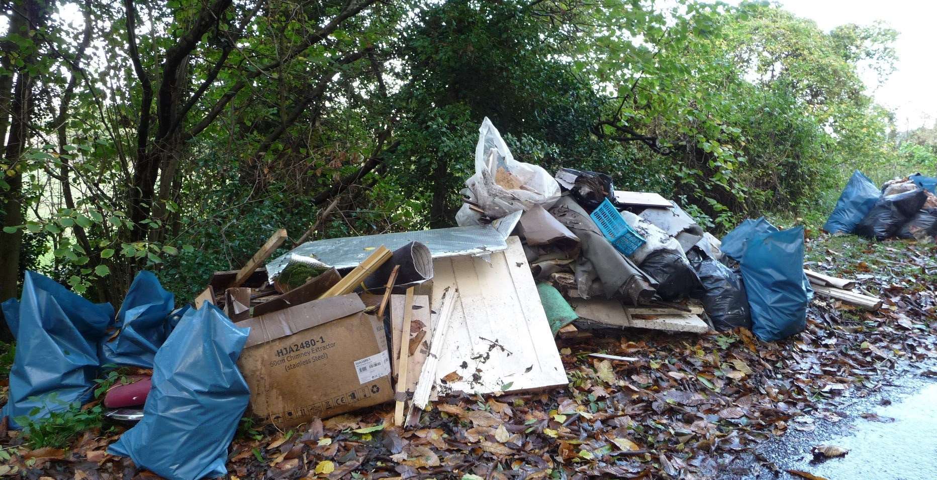 Rubbish on Shorne Ifield Road