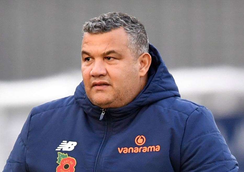 Maidstone United manager Hakan Hayrettin Picture: Keith Gillard