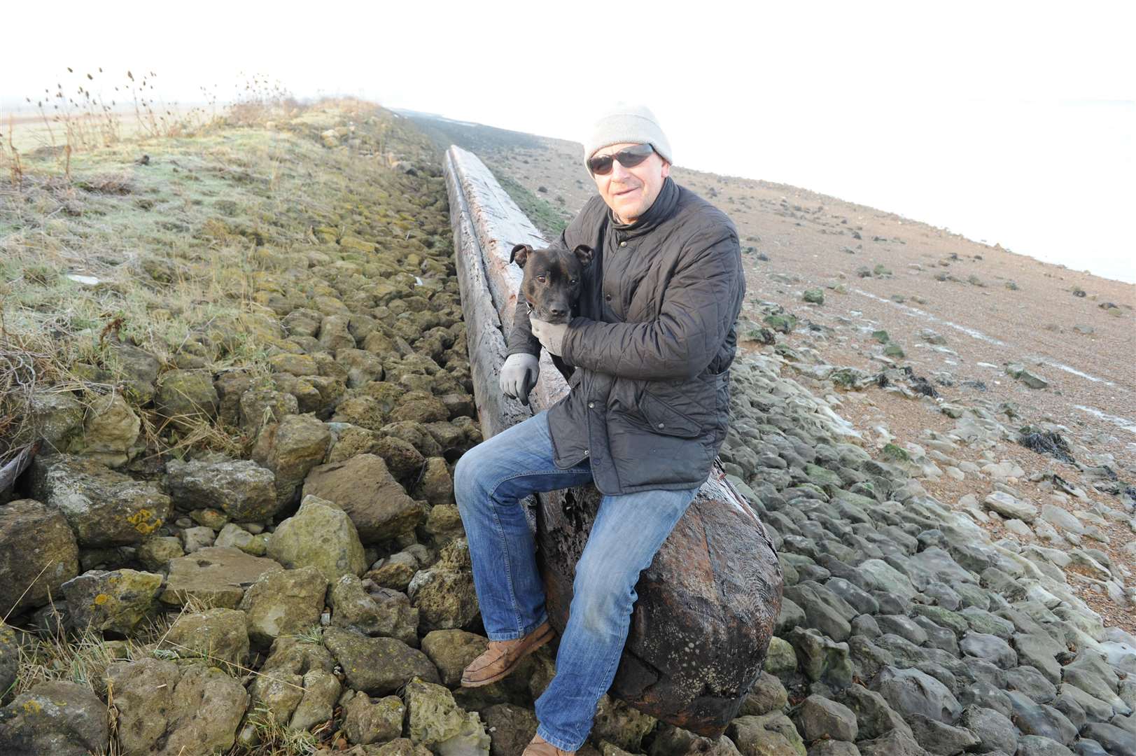 Christopher Head with dog Alfie