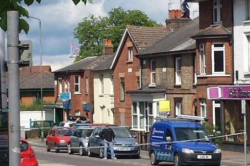 Police cordoned off Quarry Hill Road for three and a half hours Picture: Sam Greenhill