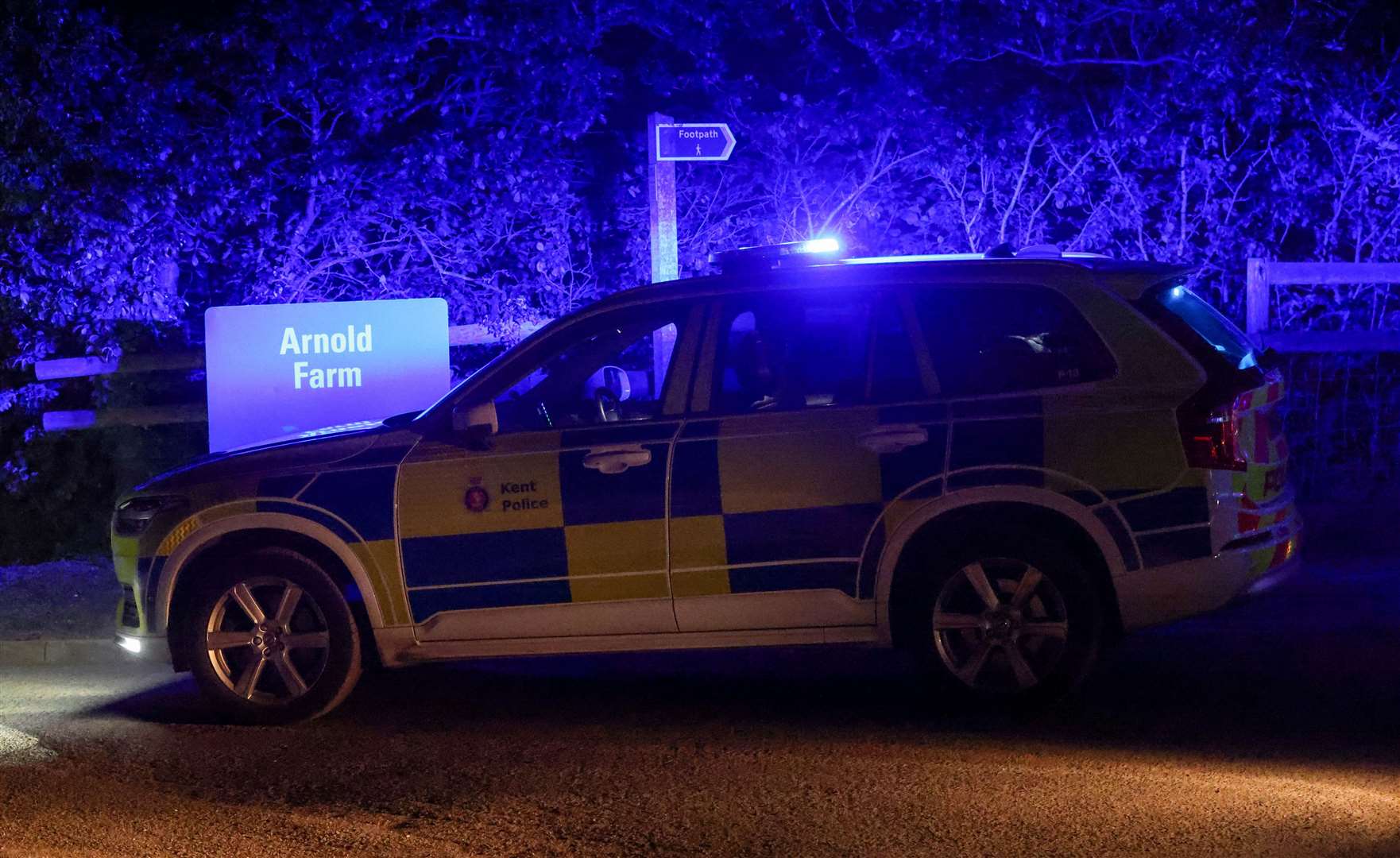 Armed police and paramedics at Arnold Farm in Langley, Maidstone. Picture: UKNIP