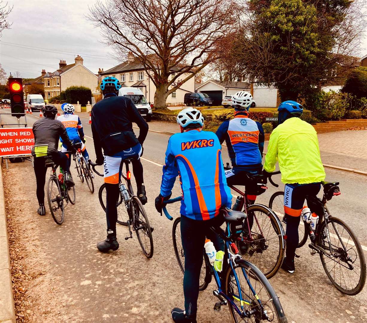 Members of the West Kent Road Club make sure to abide by traffic regulations. Picture: Laurence Toombs