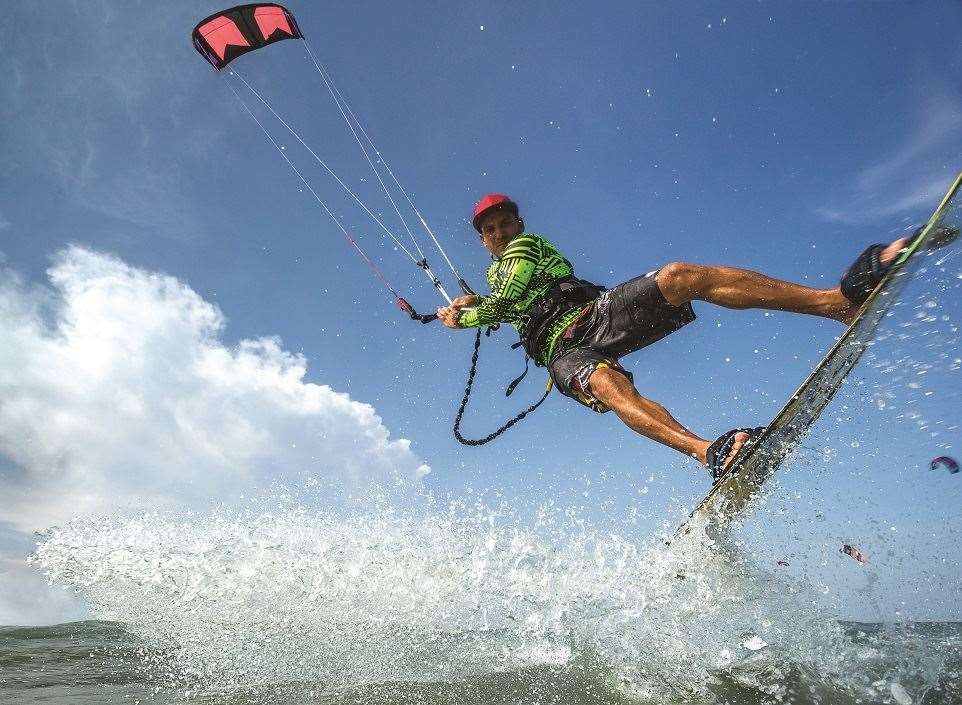 Lewis Crathern at Ramsgate sands