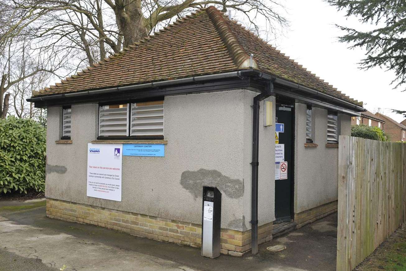 The toilets at Canterbury Cemetery were included in the tour. Picture: Tony Flashman