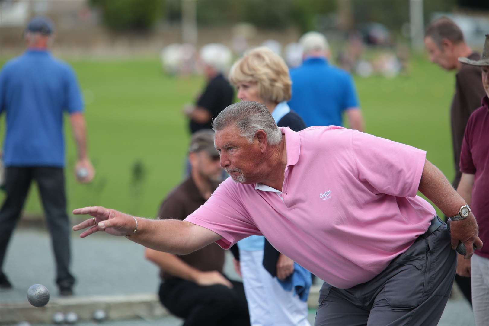 Ron Freear playing for Hartley Petanque Club Picture: Martin Apps