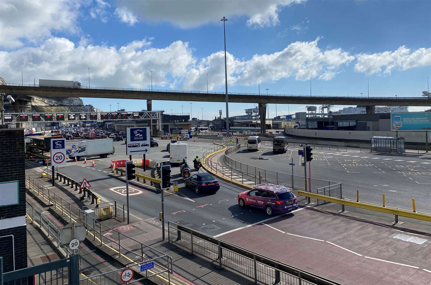 The Port of Dover is 22 miles away from the Sevington Inland Border Facility in Ashford