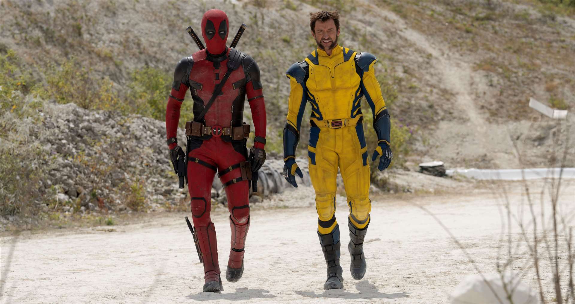 Ryan Reynolds and Hugh Jackman are teaming up for the latest Deadpool film. Picture: Jay Maidment © 2023 MARVEL.