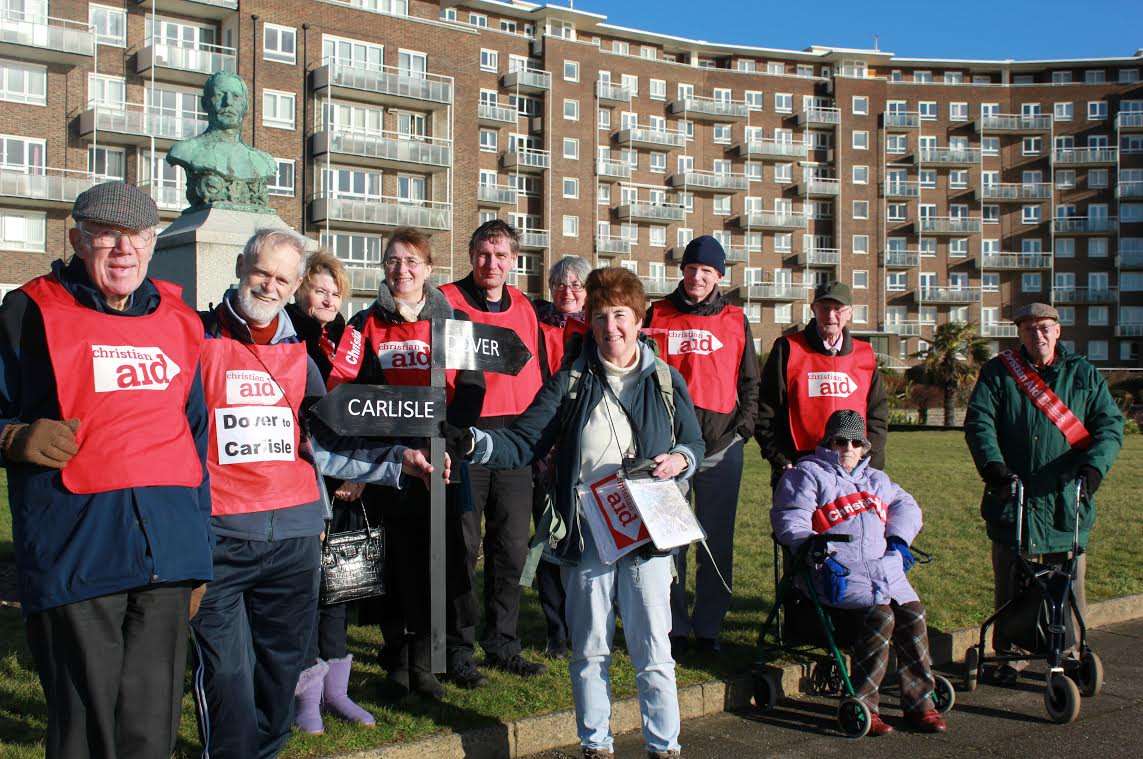 The Eckersleys were inundated with support from the Christian Aid charity.