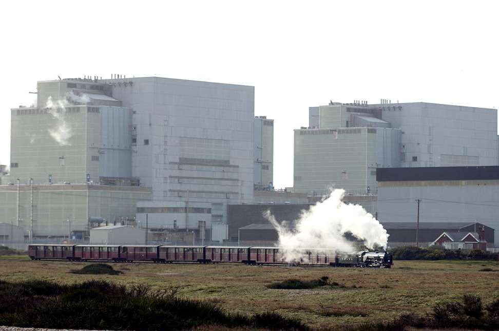 Dungeness A power station on the day it closed on New Year's Eve 2006