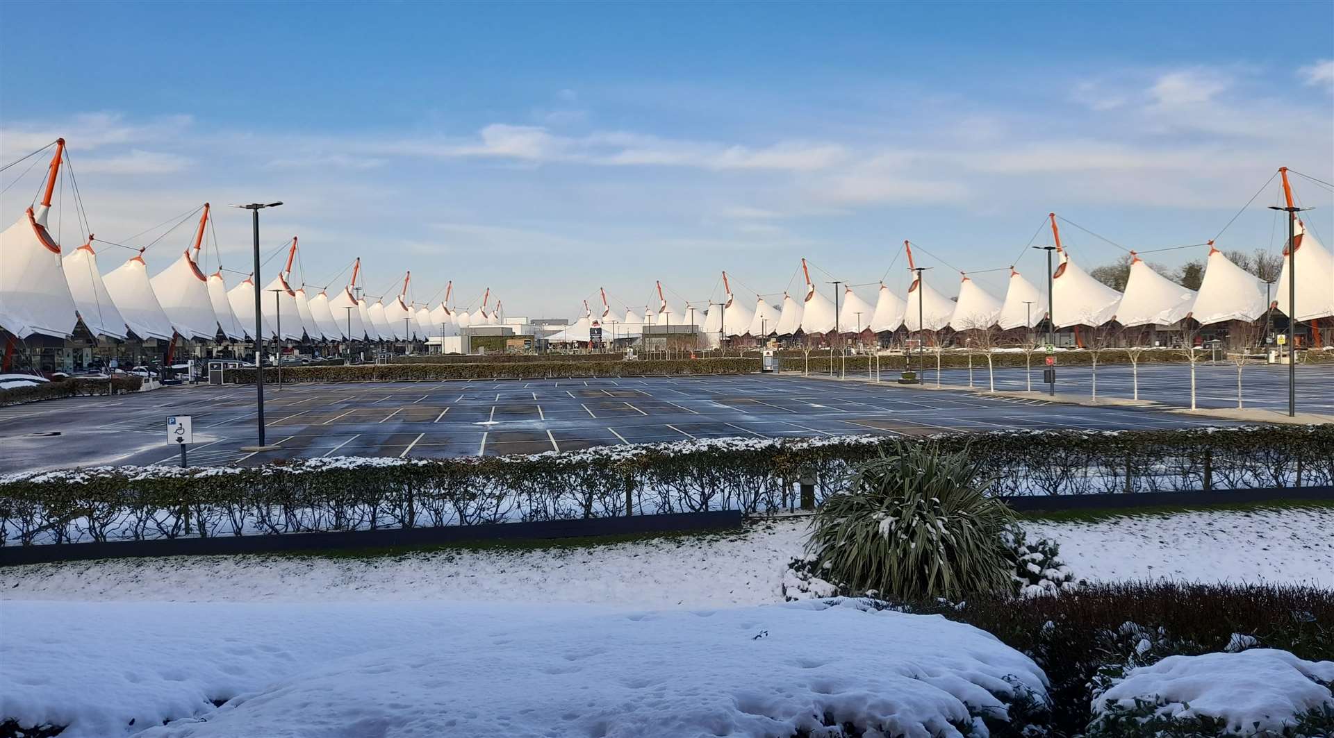 An empty Designer Outlet last week