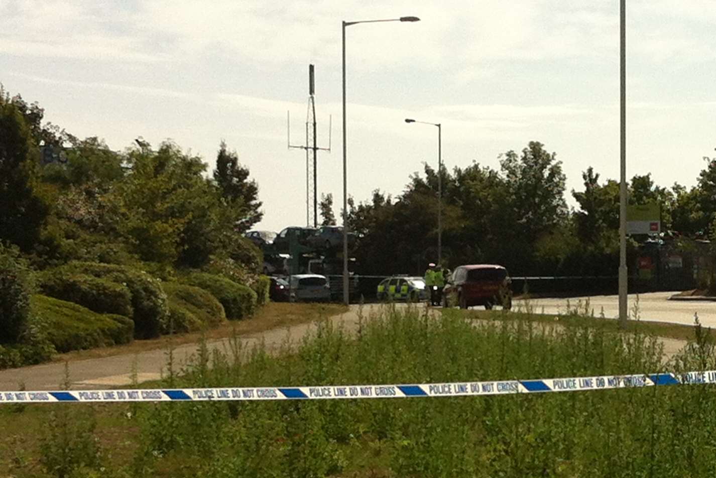 Police cordon off Eurolink Way in Sittingbourne